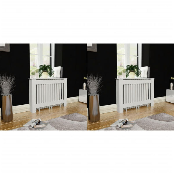 Heizkörperverkleidung Eliss 112cm, weiß (2 Stück, MDF)