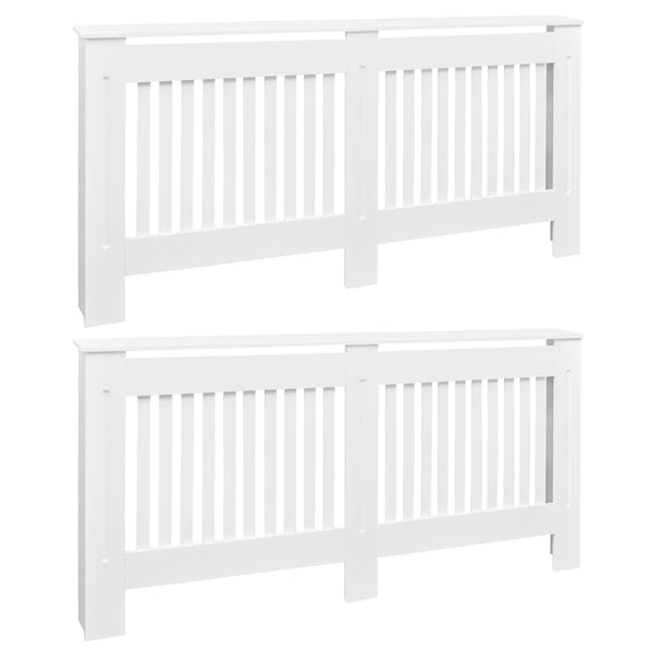 Weiße Heizkörperverkleidung Eliss 172cm (2 St. MDF)