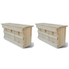 Spatzenkasten Vioara 44x15,5x21,5cm (2er-Set Holz)
