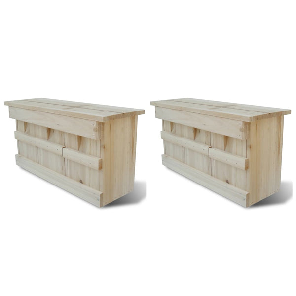Spatzenkasten Vioara 44x15,5x21,5cm (2er-Set Holz)