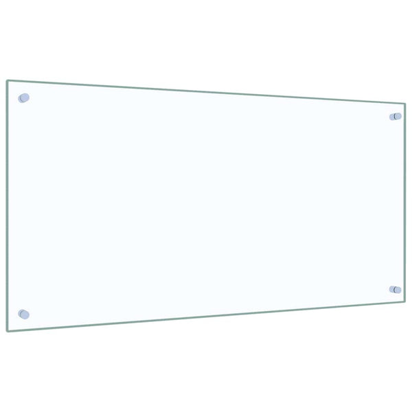 Transparenter Küchenspritzschutz Ikovics 100x50cm (ESG-Glas)