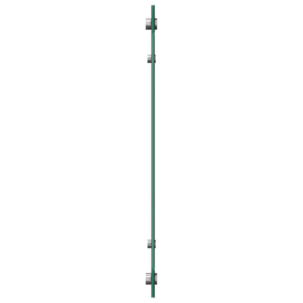 Schwarzer Küchenspritzschutz Ikovics 70x40cm (Hartglas)