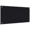 Schwarzer Küchenspritzschutz Ikovics 80x40cm (gehärtetes Glas)