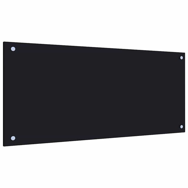 Spritzschutz Glas Ikovics 90x40cm schwarz (ESG)