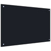 Schwarzer Küchenspritzschutz Ikovics 90x50cm (gehärtetes Glas)