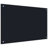 Schwarzer Küchenspritzschutz Ikovics 90x60cm (Hartglas)