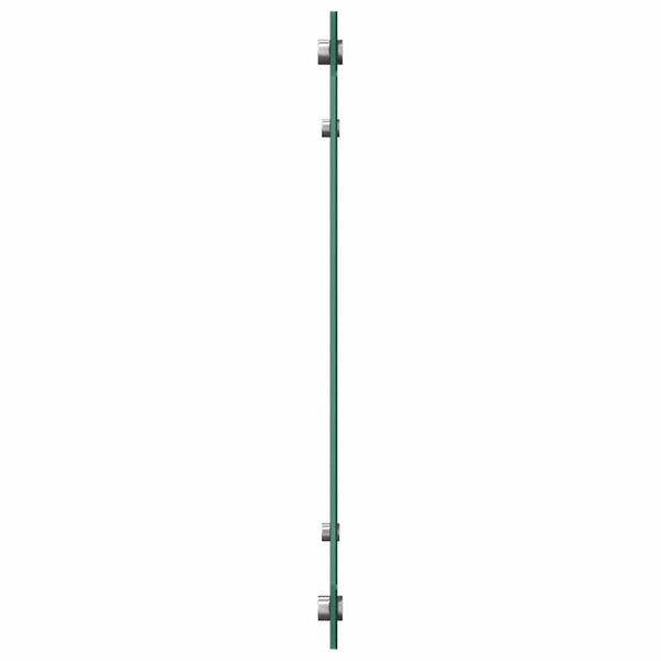Schwarzer Küchenspritzschutz Ikovics 90x60cm (Hartglas)