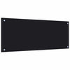 Schwarzer Küchenspritzschutz Ikovics 100x40cm (gehärtetes Glas)