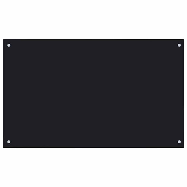 Spritzschutz Ikovics 100x60cm, gehärtetes Glas, Schwarz