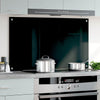 Spritzschutz Ikovics 100x60cm, gehärtetes Glas, Schwarz