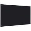 Spritzschutz Ikovics 100x60cm, gehärtetes Glas, Schwarz