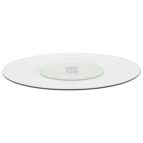 Transparenter drehbarer Servierteller Catinel 60cm (gehärtetes Glas)