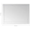 Wandspiegel Hildregunde 60x40cm (Glas)