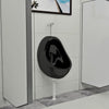 Schwarzes wandhängendes Keramik-Urinal Mery