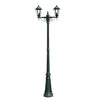 Dunkelgrüner Preston Garten-Mast Kozbacher Höhe 215cm (2 Laternen)