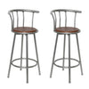 Braune Barhocker San Marino Wilma (2 Stk. Stahl)