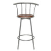 Braune Barhocker San Marino Wilma (2 Stk. Stahl)