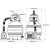 Sandfilterpumpe Ifrem 400 W 11000 l/h