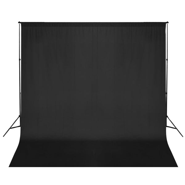 Fotohintergrundsystem 600x300 cm Schwarz