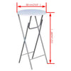 Weiße Bartische Boja (4 Stück MDF-Tischplatte)