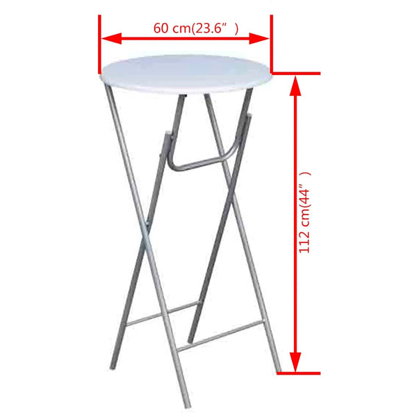 Weiße Bartische Boja (4 Stück MDF-Tischplatte)