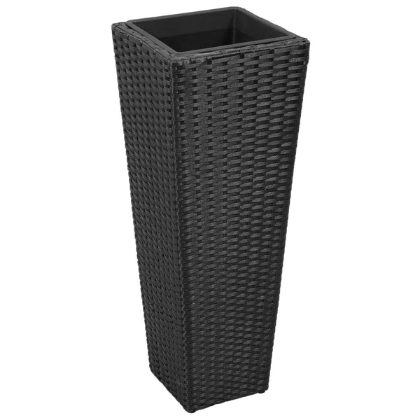 Schwarze Hochbeete von Taub (3 Stück Polyrattan)