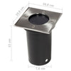 Bodeneinbauleuchten Daryle (12er-Set quadratisch)