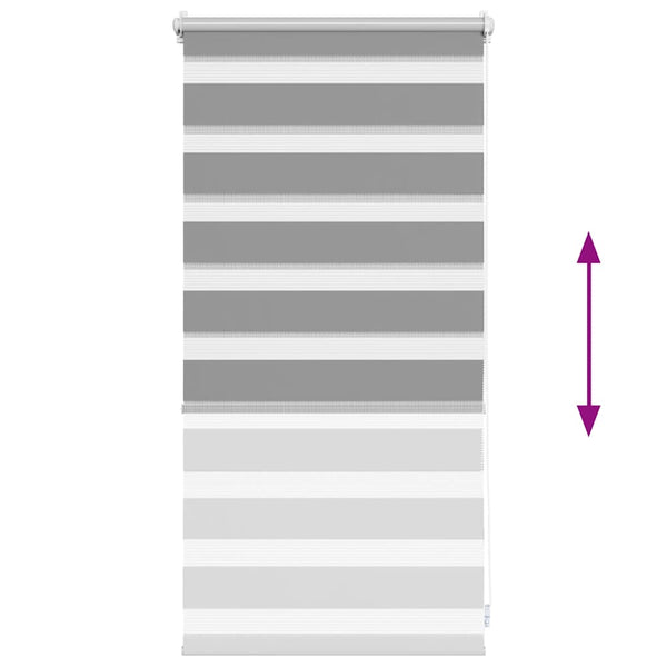 Graues Zebra-Rollo Seusen 40x100cm