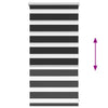 Schwarzes Zebra-Rollo Seusen 40x100cm