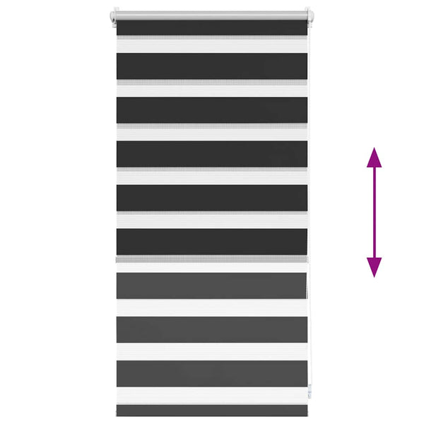 Schwarzes Zebra-Rollo Seusen 40x100cm