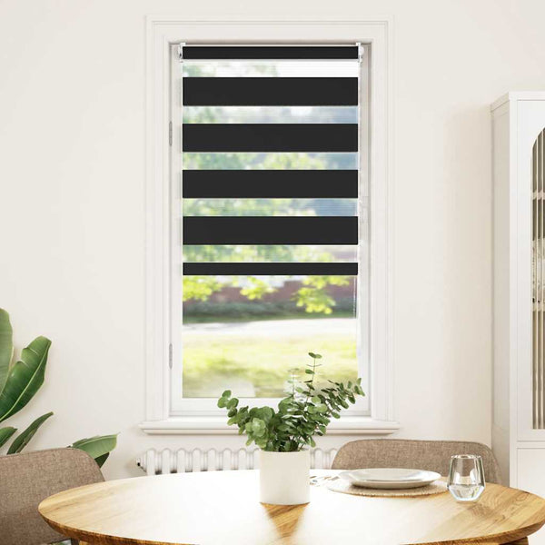 Schwarzes Zebra-Rollo Seusen 40x100cm