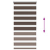 Kaffee-braunes Zebra Rollo Seusen 60x120cm