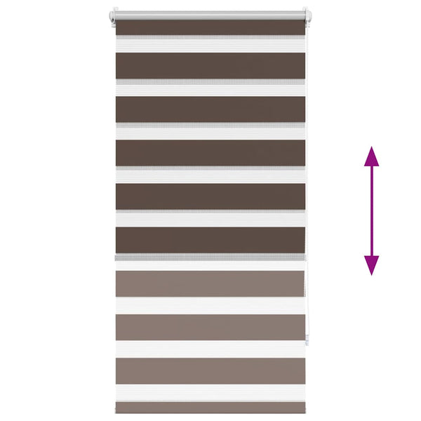 Kaffee-braunes Zebra Rollo Seusen 60x120cm