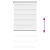 Weißes Zebra-Rollos Seusen 80x150cm