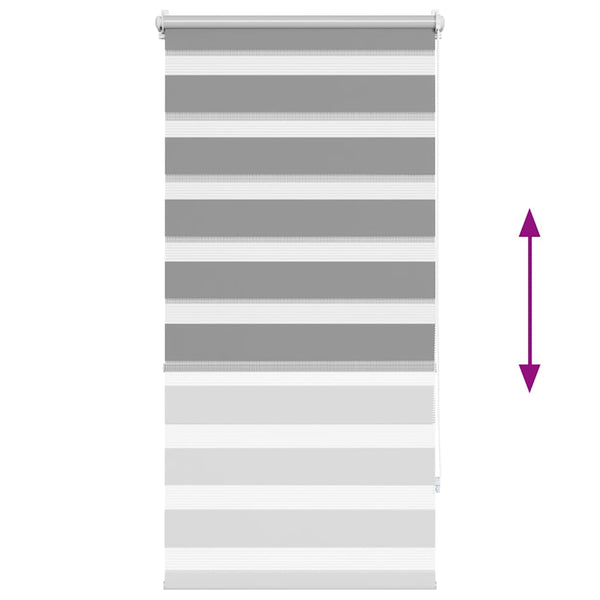 Graues Zebra-Rollos Seusen 80x150cm
