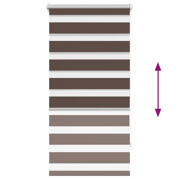 Kaffeebraunes Zebra-Rollo Seusen 80x150cm