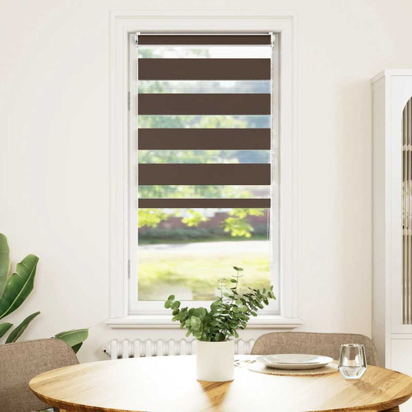 Kaffeebraunes Zebra-Rollo Seusen 80x150cm