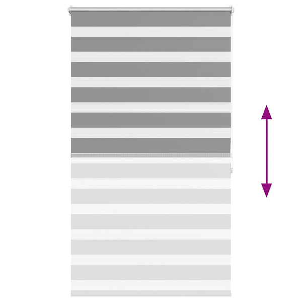 Graues Zebra-Rollo Seusen 80x175cm