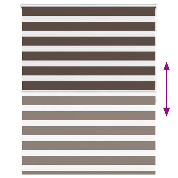 Kaffeebrauner Zebra-Rollo Seusen 120x175cm