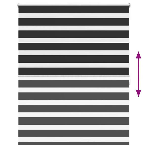Schwarzes Zebra-Rollo Seusen 140x175cm
