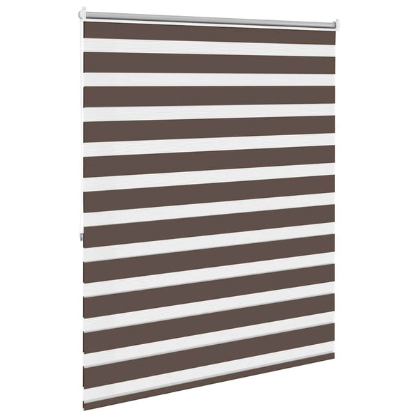 Kaffeebraunes Zebra-Rollo Seusen 140x175cm