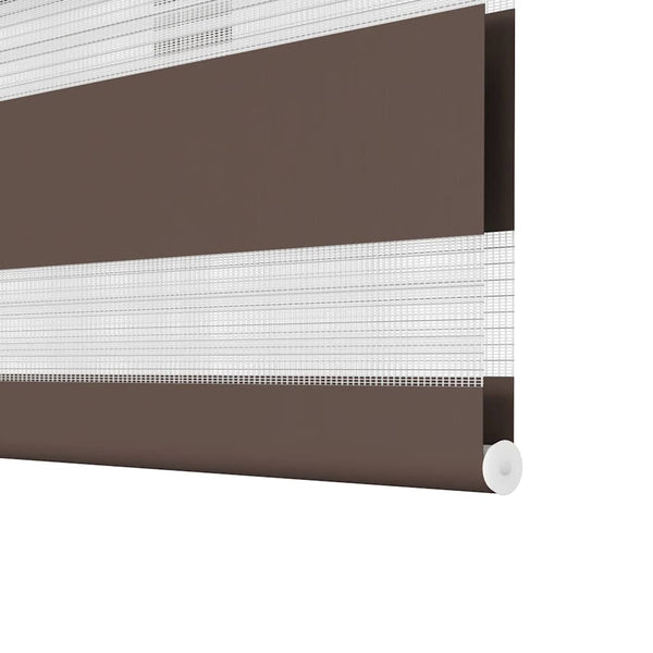 Kaffeebraunes Zebra-Rollo Seusen 140x175cm