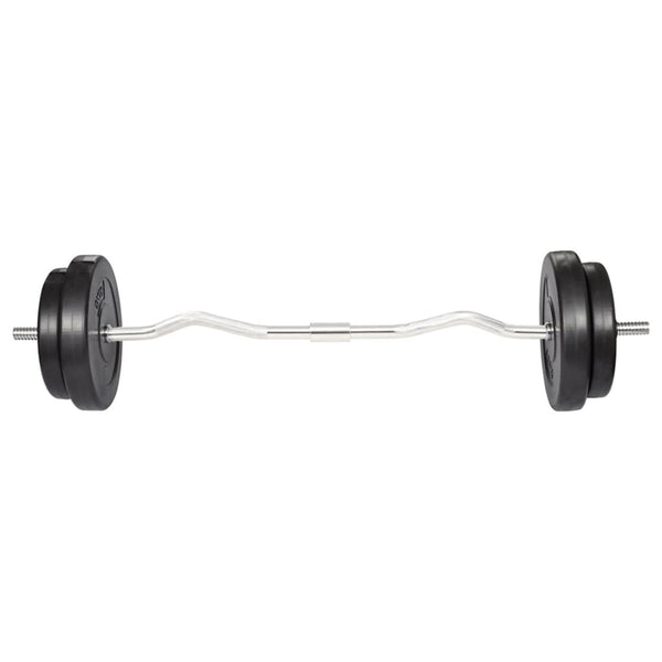 Curlstange und Gewichte 30 kg