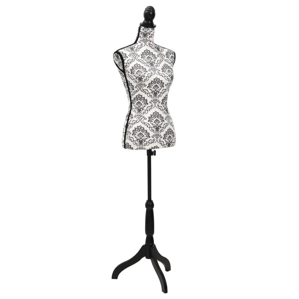 Schwarz-weiße Schaufensterpuppe weiblicher Torso Nazmi