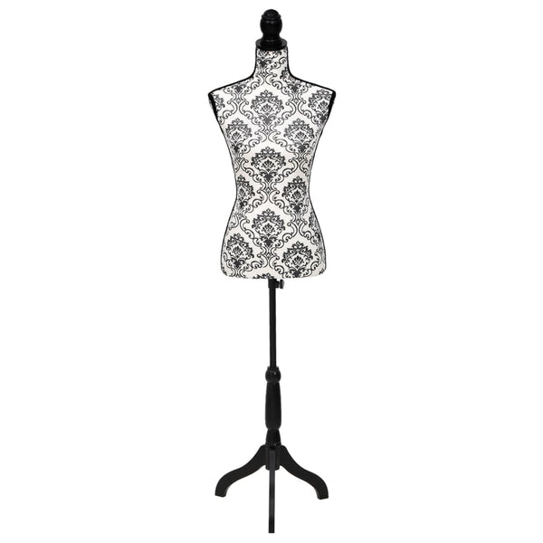 Schwarz-weiße Schaufensterpuppe weiblicher Torso Nazmi