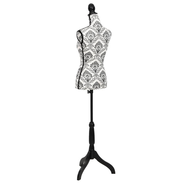 Schwarz-weiße Schaufensterpuppe weiblicher Torso Nazmi