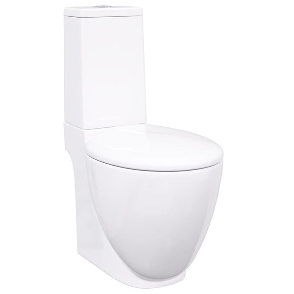 Weißes Keramik-WC runder Wasserfluss Holicov