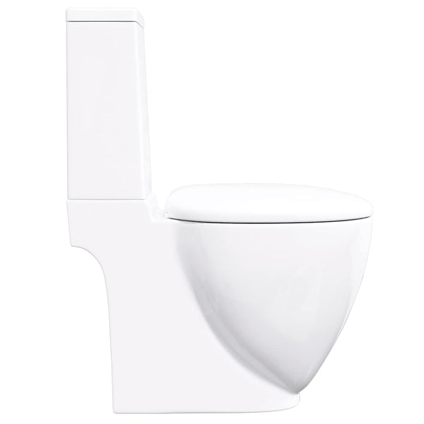 Weißes Keramik-WC runder Wasserfluss Holicov