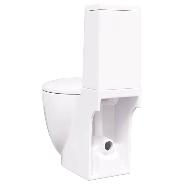 Weißes Keramik-WC runder Wasserfluss Holicov