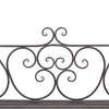 Antikbraune Gartenbank Sinela 132cm (Stahl)